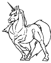 coloriage licorne fiere